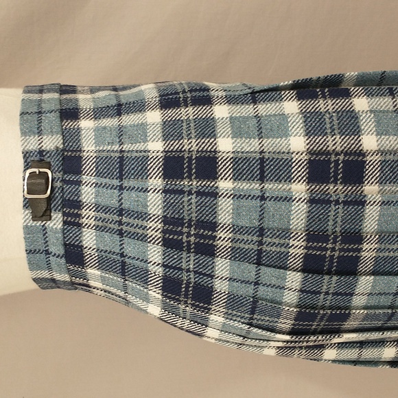 Scottish Wool Kilt Wrap Skirt 100% Wool High Quality Traditional Tartan Blues - Picture 6 of 11
